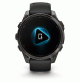 fenix 8 – 47 mm, AMOLED - Sapphire, Carbon grey DLC titanium with Black/pebble grey silicone band - 010-02904-21 - Garmin